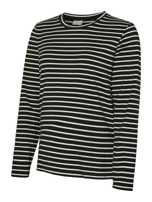MAMALICIOUS Shirts 'MLAMILA VITA'  sort / hvid