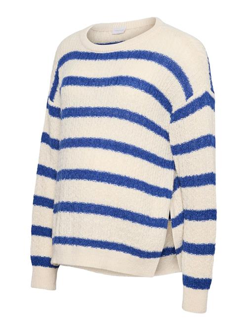 MAMALICIOUS Pullover  blå / hvid