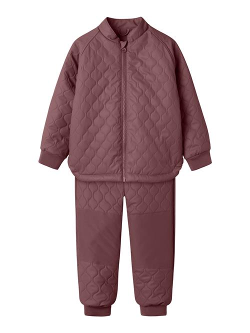 NAME IT Vandtæt Termosæt Quilt Mud Rub Rose Brown
