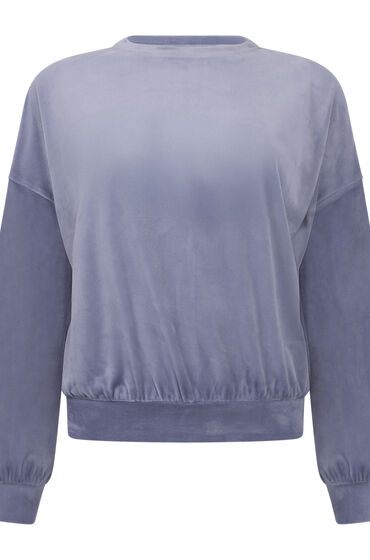 Hunkemöller Velourtop blå