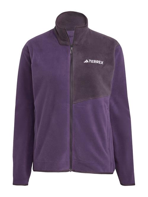 ADIDAS TERREX Funktionsfleecejakke  mørkelilla
