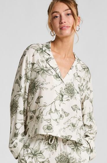 Hunkemöller Pyjamatop Storylover hvid