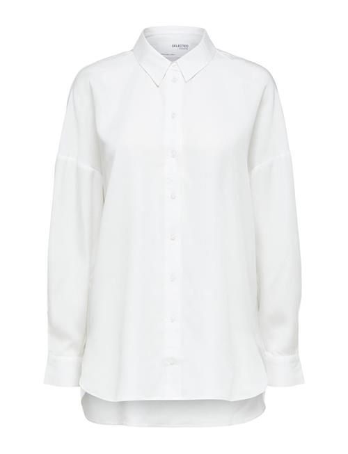 Slfsanni Ls Shirt Selected White