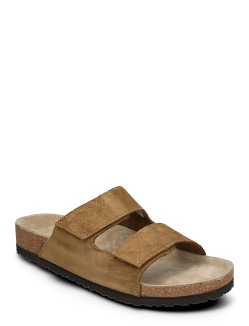 Slhbastian Suede Strap Slider B Selected Brown