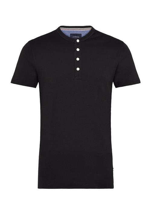 Ribbed Granddad Tee S/S Lindbergh Black