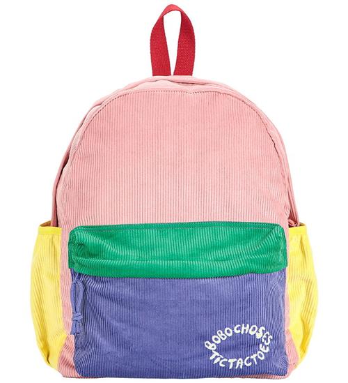 Bobo Choses Skoletaske - Fløjl - Color Block