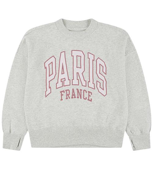 Abercrombie & Fitch Sweatshirt - Light Grey Heather/Rosa
