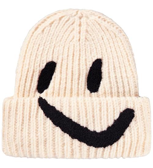 Molo Hue - Strik/Rib - Kim - Vanilla m. Smiley