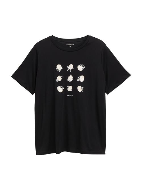 Tom Tailor Women + Shirts  taupe / sort / hvid