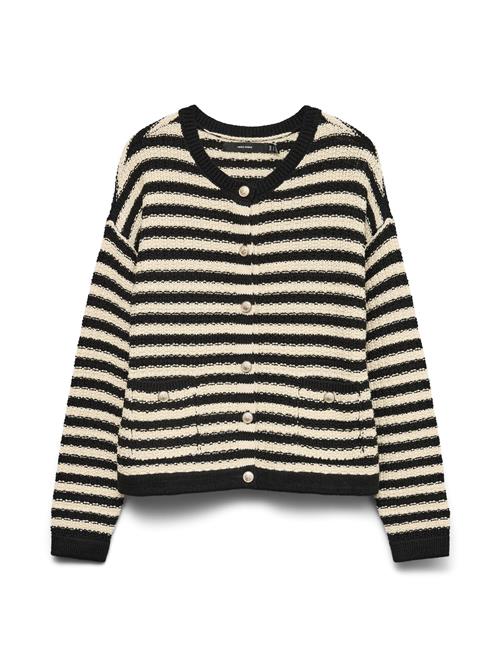 VERO MODA Cardigan 'VMHarper'  creme / sort