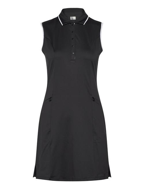 Solid Sleeveless Golf Dress With Snap Placket Callaway Black