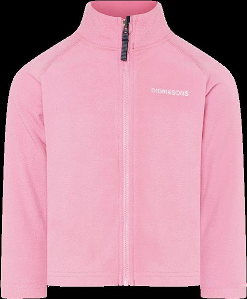 Didriksons Monte Kids 10 Jumper Med Fuld Lynlås Light Heather Pink  Light Heather Pink-120 cm  Lyserød  120 cm  kvinde