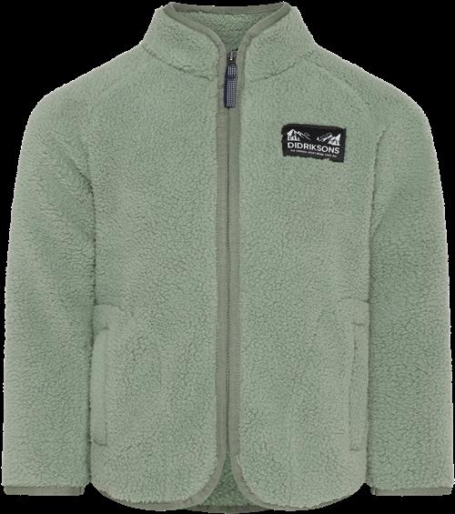Didriksons Gibbs Kids 2 Jumper Med Halv Lynlås Light Moss  Light Moss-120 cm  Grøn  120 cm  Unisex