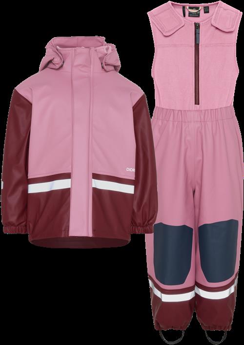 Didriksons Boardman Kids 12 Regnsæt Heather Pink  Heather Pink-80 cm  Lyserød  80 cm  kvinde
