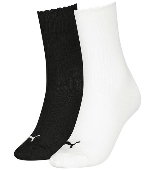Puma Strømper - 2-pak - Hvid/Sort