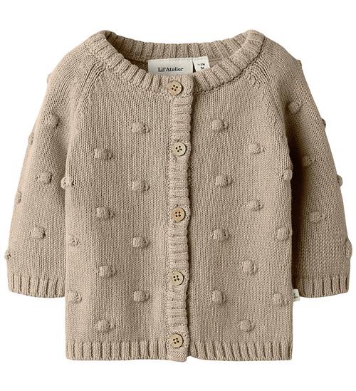Lil' Atelier Cardigan - Strik - NbfEmlen - Oxford Tan