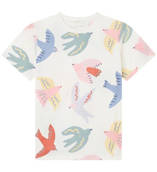 Stella McCartney Kids T-shirt - White/Colourful Birds