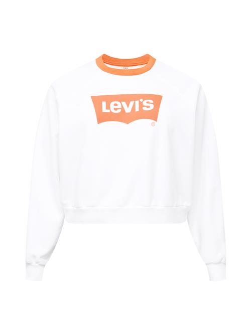 Levi's® Plus Sweatshirt 'PL Vintage Raglan Crew'  orange / hvid