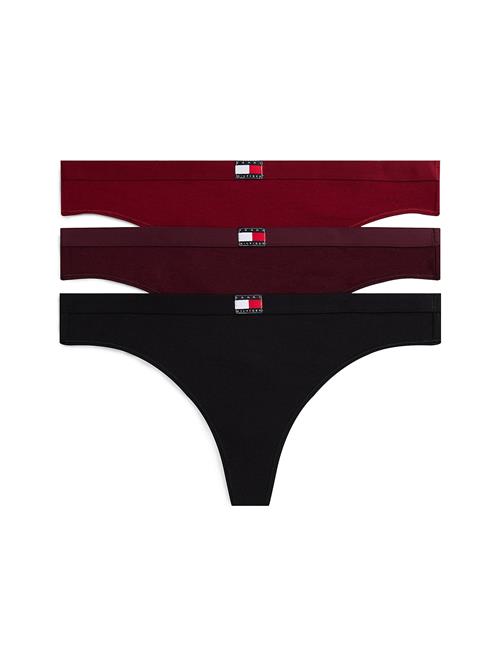 TOMMY HILFIGER String 'Heritage'  rød / mørkerød / sort