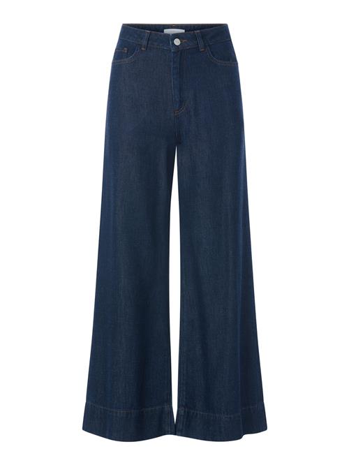 Rich & Royal Jeans med lægfolder  blue denim