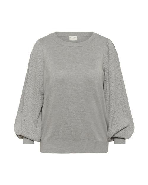 KAFFE CURVE Pullover  grå-meleret