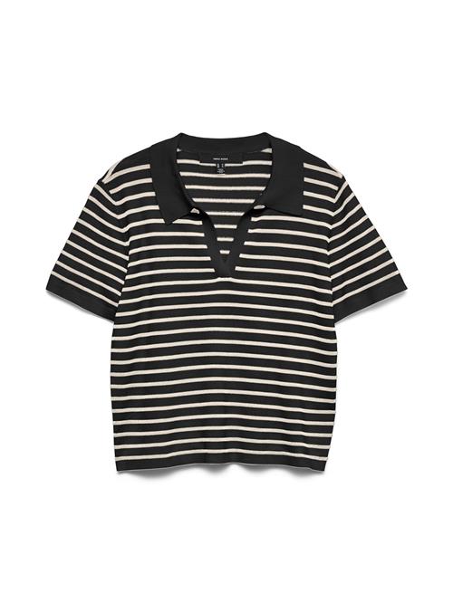 VERO MODA Pullover 'VMSilje'  sort / hvid