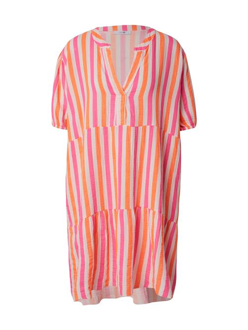 Hailys Sommerkjole 'Pe44tra'  orange / lys pink / hvid