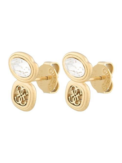 GUESS Øreringe  guld / transparent