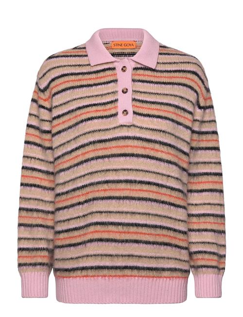 2328 Alpaca Cotton, Long Sleeve Kni STINE GOYA Pink