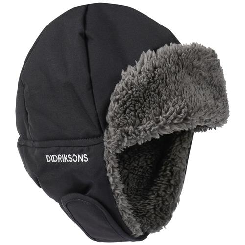 Didriksons BIGGLES CAP 6  Black Black-50 cm  Sort  50 cm  Unisex