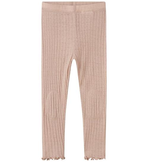 Name It Leggings - Uld/Silke - Rib - NmfWossa - Shadow Gray
