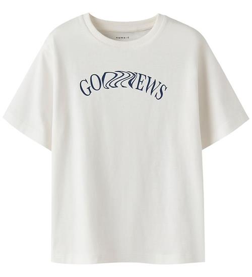 Name It T-shirt - NkmNevin - Cloud Dancer m. Print