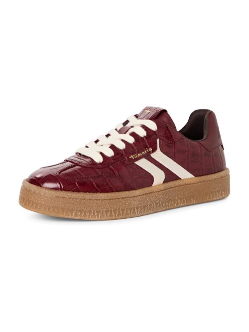 Tamaris Sneaker low  bordeaux / naturhvid