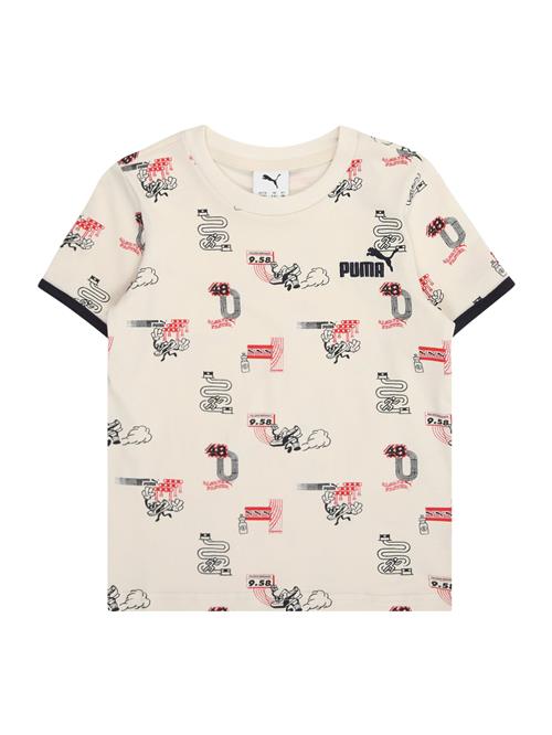 PUMA Shirts 'Little Runners'  beige / rød / sort