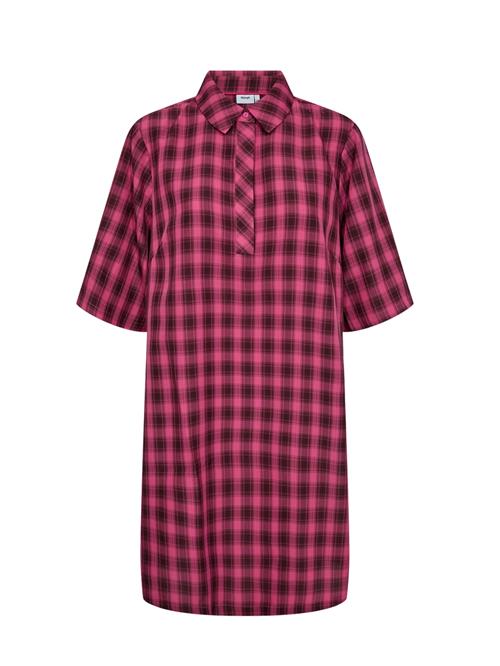 NÜMPH Blusekjole 'Elma'  mørkebrun / magenta