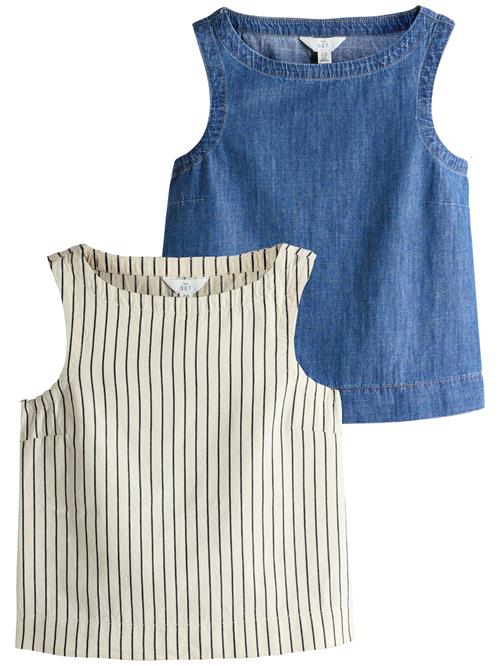 The Set Overdel  blue denim / sort / hvid