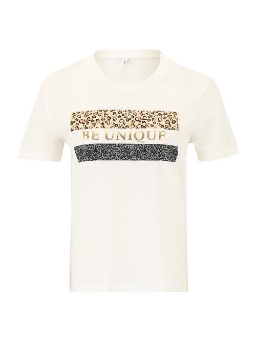 Only Petite Shirts 'ONLTANYA'  beige / guld / sort / hvid