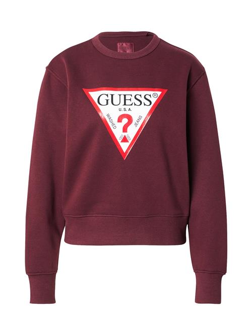 GUESS Sweatshirt  rød / bordeaux / sort / hvid