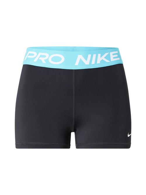 NIKE Sportsbukser 'Pro'  aqua / sort / hvid
