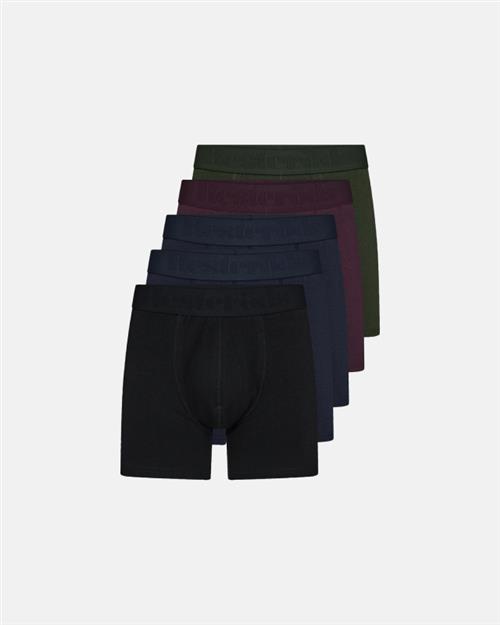 Tights "gunnar" 5-pak | Økologisk bomuld |Sort/blå/rød/grøn