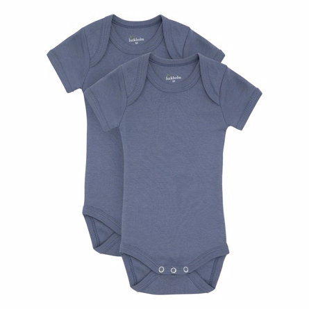 Se BIRKHOLM 2-Pak Kortærmet Body Indigo Blå ved SmartKidz