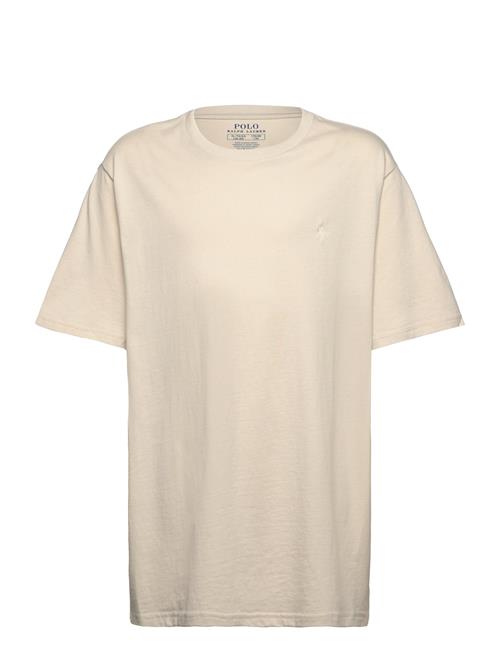 Cotton Jersey Crewneck Tee Ralph Lauren Kids Cream