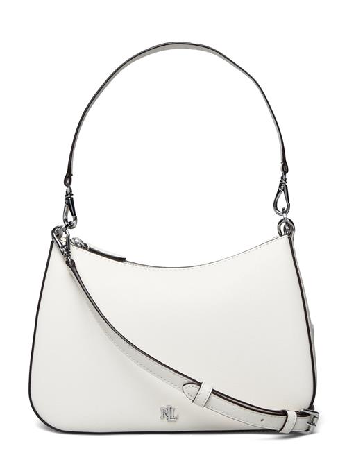Crosshatch Leather Medium Danni Bag Lauren Ralph Lauren White