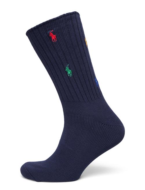 Multicolor Pony Cotton-Blend Crew Socks Polo Ralph Lauren Navy