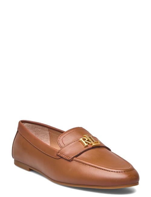 Averi Iii Burnished Leather Loafer Lauren Ralph Lauren Brown