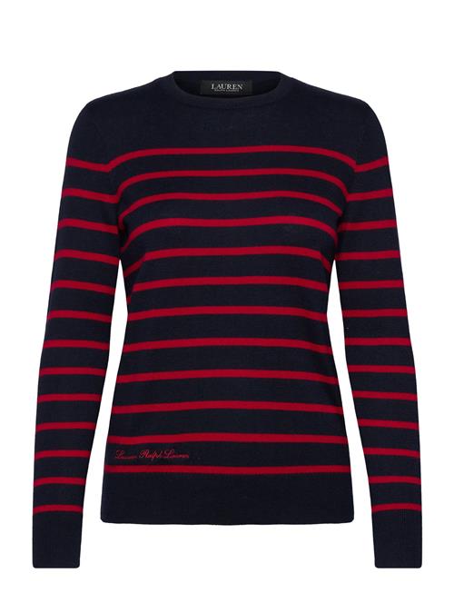 Striped Cotton-Blend Sweater Lauren Ralph Lauren Navy