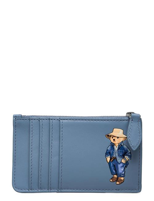 Polo Bear Leather Zip Card Case Polo Ralph Lauren Blue