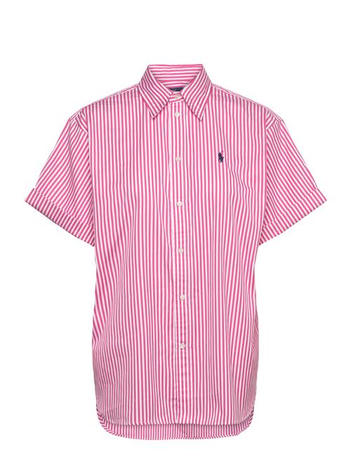 Over Fit Striped Cotton Shirt Polo Ralph Lauren Pink