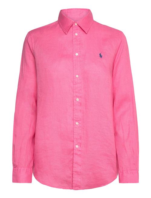Classic Fit Linen Shirt Polo Ralph Lauren Pink