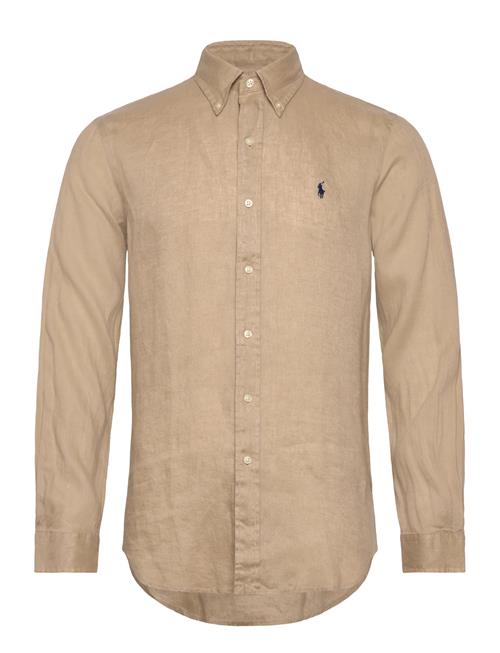 Custom Fit Linen Shirt Polo Ralph Lauren Beige
